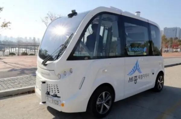 사진= 세종 자율주행 전용도로에서 자율주행차량 주행 모습