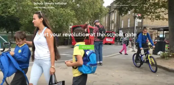 사진: 영국 스쿨스트리트 홈페이지(http://schoolstreets.org.uk)