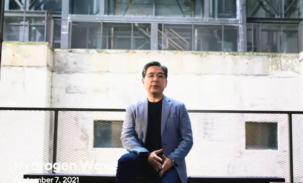 사진: 탄소중립 선언을 발표하고 있는 장재훈 사장. 현대차 탄소중립 선언 영상 캡처