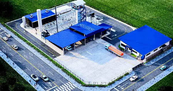 ◇광주시에 건설될 수소생산기지 조감도(자료: 산업부)