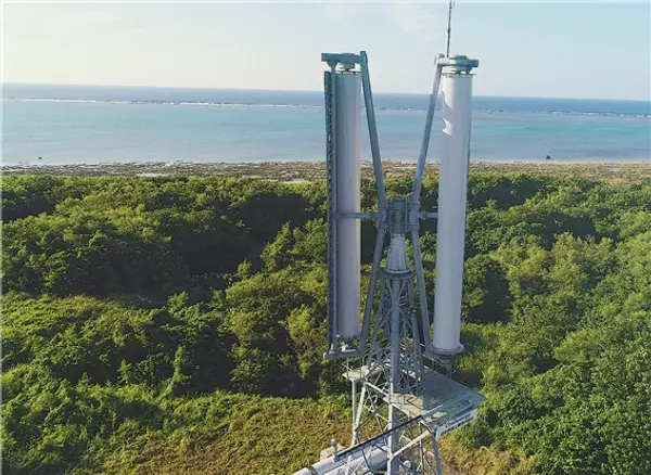 챌리너지가 개발한 프로펠러 없는 풍력 터빈. 사진=챌러니저