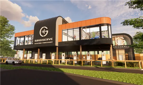 그리드서브가 영국 전역의 고속도로에 설치할 EV 충전 허브 조감도. 사진=그리드서브