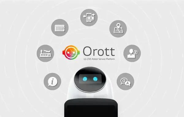 ◇LG CNS 로봇 서비스 플랫폼 오롯(사진: LG CNS 유투브 영상 캡처)