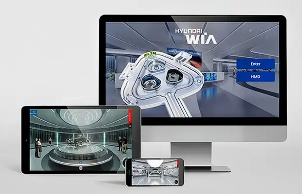 ◇현대위아 메타버스 전시장(사진: 현대위아)