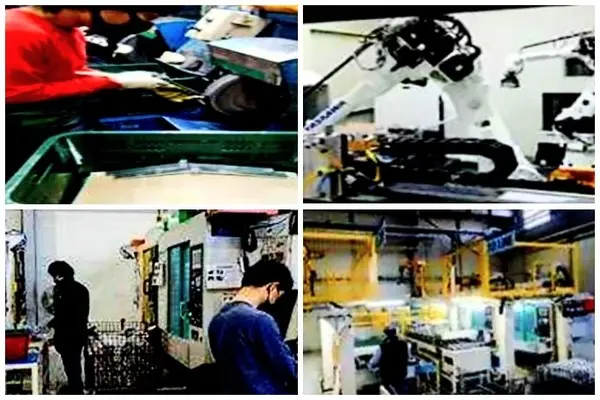 ◇제조공정 로봇 도입 전(사진 좌)과 후(자료: 중기부)