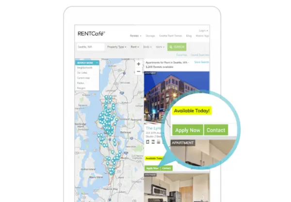 렌트카페가 제공하는 임대 정보 플랫폼. 사진=렌트카페