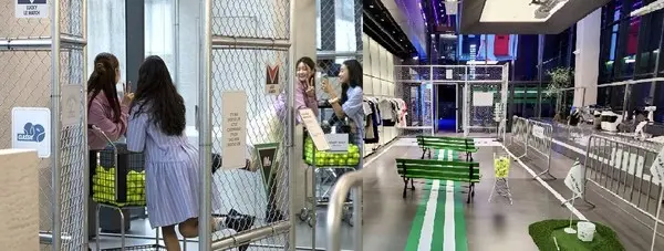 무신사 테라스 성수에 선보인 럭키마르쉐 팝업 스토어(사진. 무신사·코오롱FnC)