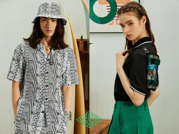 코오롱FnC 더카트골프와 슈퍼픽션이 협업해 선보이는 골프 캡슐 컬렉션(사진제공. 코오롱 FnC)