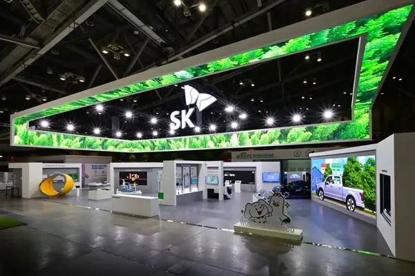 SK에코플랜트가 제1회 기후산업국제박람회에 참가했다. 사진은 SK관 전경(사진제공. SK에코플랜트)