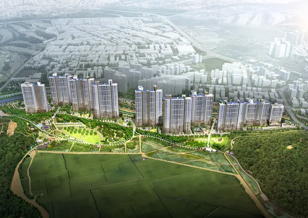 호반건설이 인천 연희공원에 공급하는 호반써밋 파크에디션 조감도(사진 호반건설)