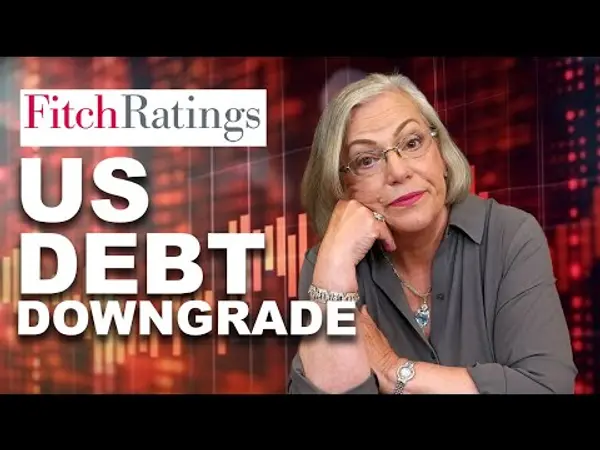 피치가 미국 신용등급을 강등시킨 후 주가가 일제히 하락했다.