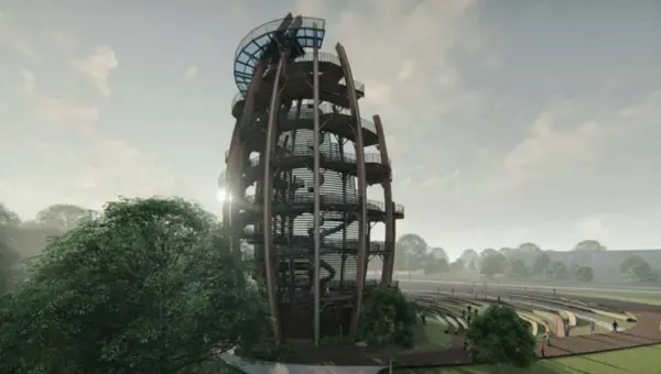 2023강원세계산림엑스포 솔방울전망대 모습. (사진=우리금융)