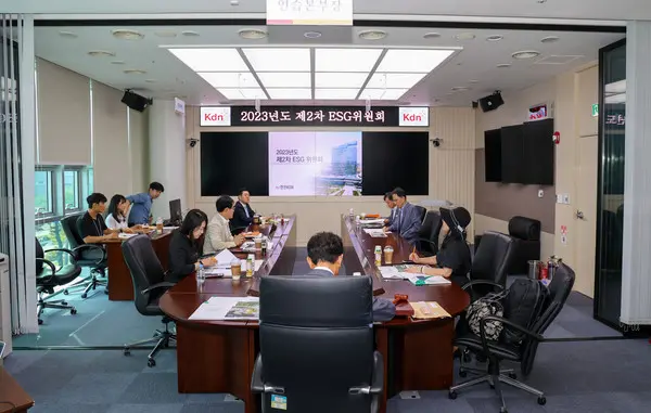 2023년도 제2차 ESG위원회 진행 모습 (사진=한전KDN)
