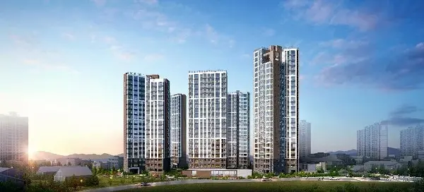 반도건설이 울산 북구에 시공하는 ‘유보라 신천매곡’ 투시도