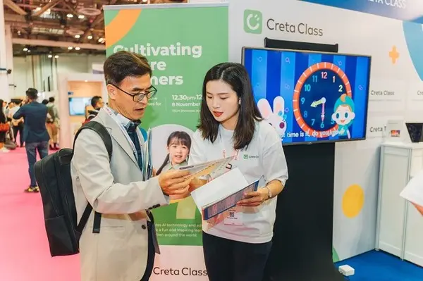 크레타클래스, 에듀테크 아시아 2023서 AI 교육 솔루션 선봬