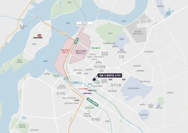  * 쌍용 더 플래티넘 스카이 위치도