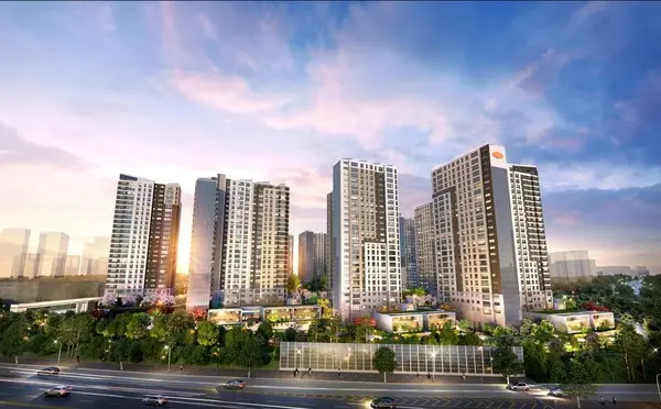 e편한세상 검단 웰카운티 단지 투시도 (사진. DL이앤씨)