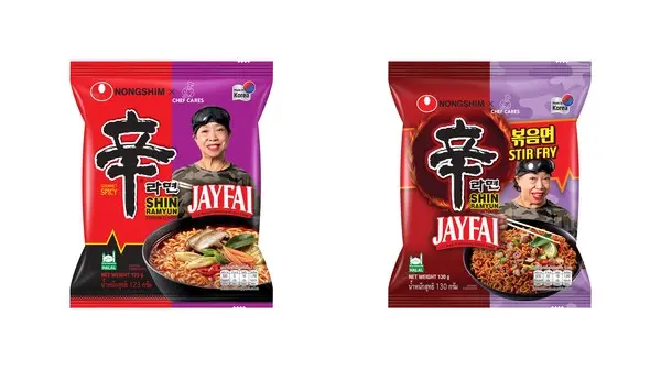 농심이 태국 유명 셰프 쩨파이(Jay Fai)와 손잡고 신라면 똠얌(TOMYUM)과 신라면볶음면 똠얌(TOMYUM) 2종을 출시했다.