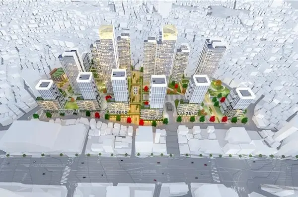 시흥동 871일대 신속통합기획 단지배치 계획안 (출처. 서울시)