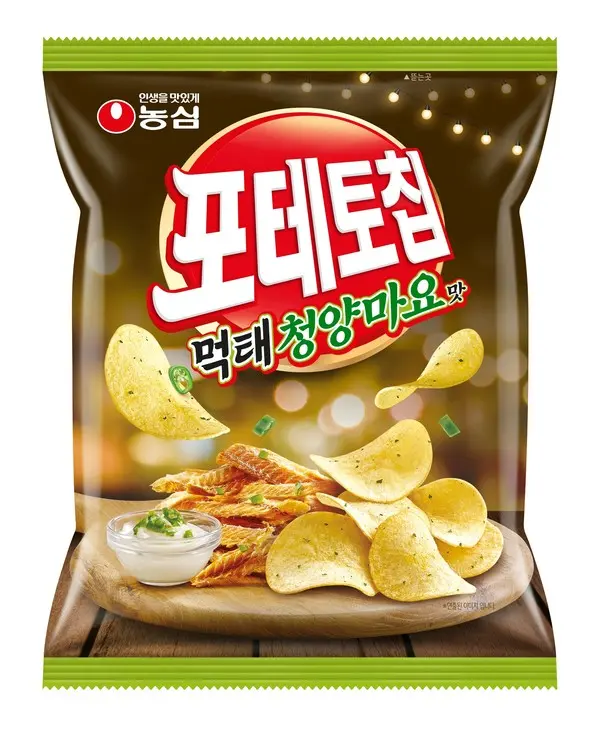 농심, 먹태깡큰사발면·포테토칩 먹태청양마요맛 출시