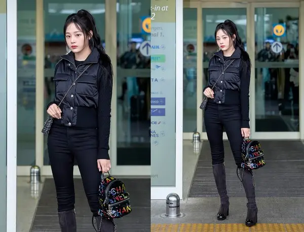 뉴진시 민지가 2024 봄-여름 오뜨 꾸뛰르 쇼 참석을 위해 파리로 출구했다. (사진제공. 샤넬)