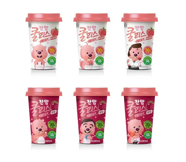동원F&B, ‘쿨피스 에이드’ 잔망루피 에디션 2종 출시