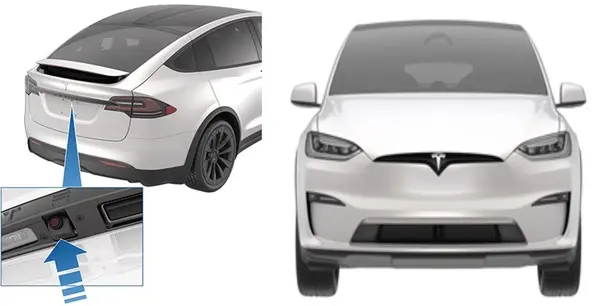 후방 카메라 결함이 발견된 테슬라 모델 X. (출처. 국토교통부)