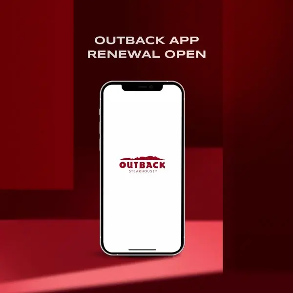 bhc그룹 아웃백, 자사 앱 리뉴얼 이미지