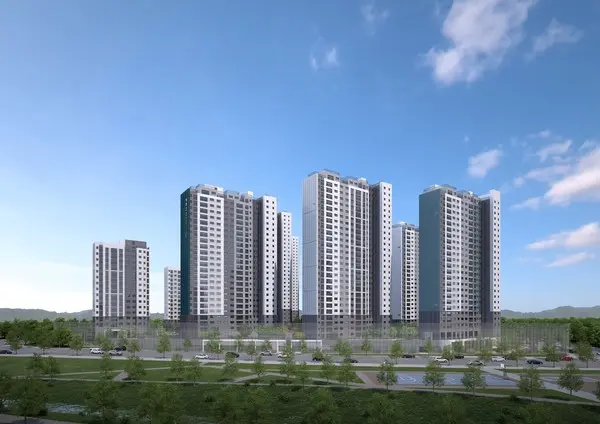 탕정 푸르지오 센터파크 주경 투시도 (사진. 대우건설)