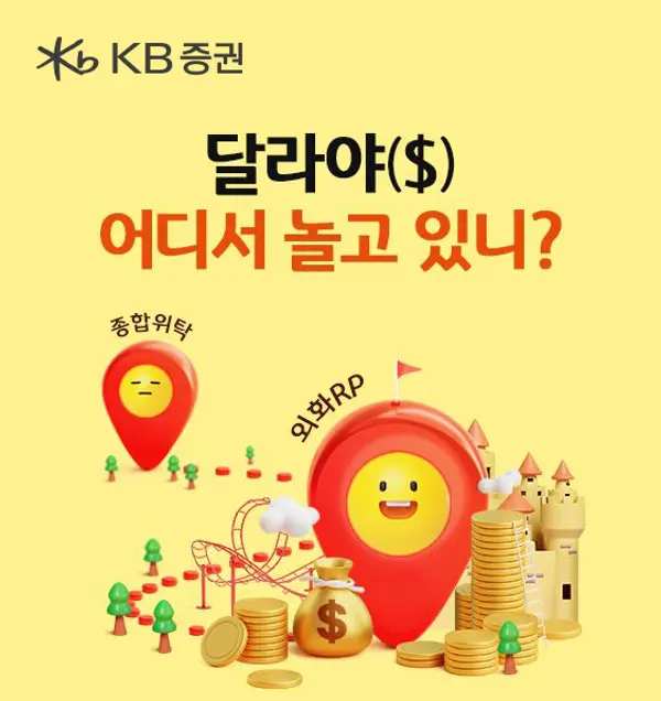 KB증권, 외화 RP 매수하면 해외주식 쿠폰 제공