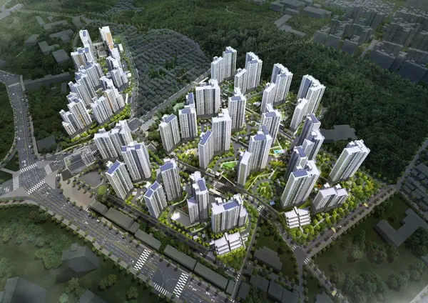 산성역 헤리스톤 조감도 (사진. 대우건설 컨소시엄)