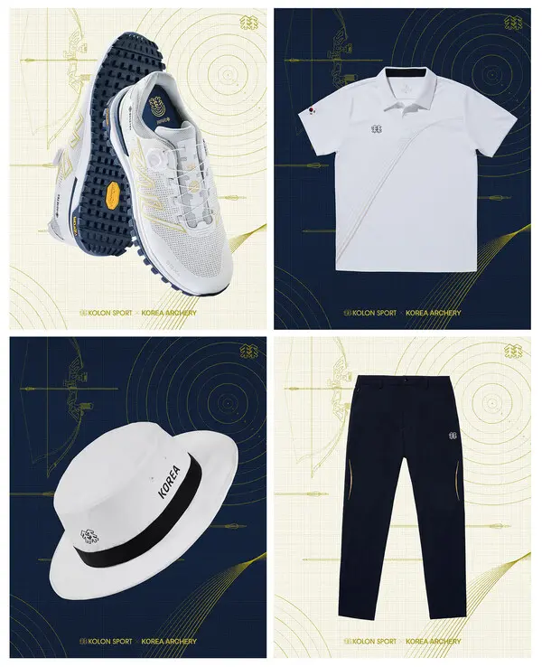 2024 파리 올림픽 양궁 국가대표 선수 유니폼 이미지 (사진제공. 코오롱스포츠)