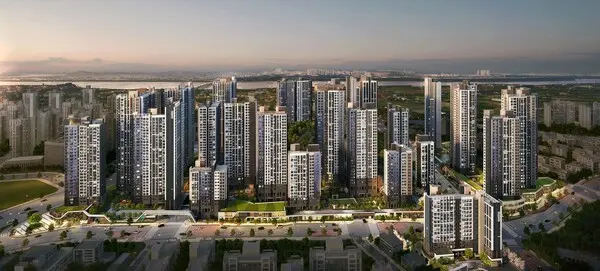 김포 북변4구역 ‘한강 수자인 오브센트’ 반조감도 (사진제공=한양)