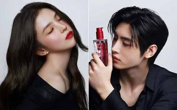 사진: 로레알파리 ‘손상 케어 듀오’ (왼)한소희, 로레알파리 ‘토탈 리페어 5 헤어팩’, (오)엔하이픈 성훈, 로레알파리 ‘엑스트라오디네리 오일 체리 우드’