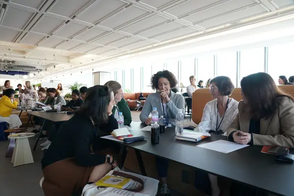 현대차-유엔여성기구 여성역량강화원칙 워크숍에서 참석자들이 의견을 나누고 있다.