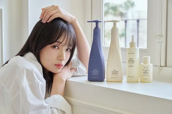 트리셀 데이·나이트 콜라겐 샴푸, 포르테 앰플 트리트먼트, 리커버리 오일 에센스 [사진 제공 : 트리셀]