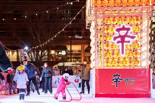 일본 삿포로 눈축제 농심 