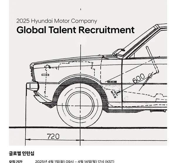 현대차의 글로벌 채용 포스터. (제공 현대차)