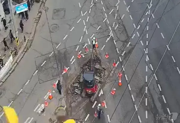 사고현장(도시교통정보센터 CCTV 화면)