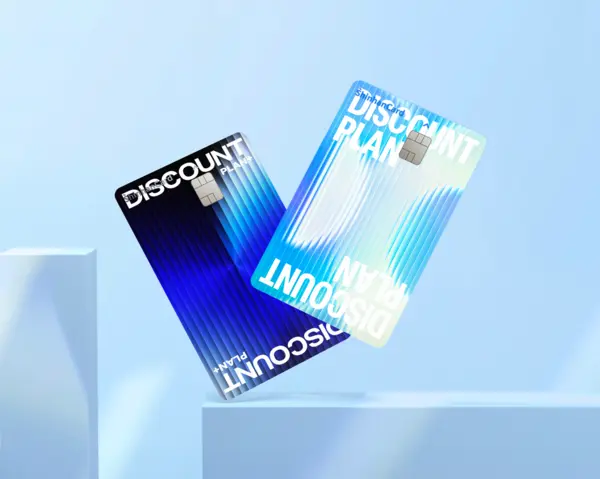 신한카드 디스카운트 플랜(오른쪽)과 디스카운트 플랜 플러스 카드. [출처: 신한카드]