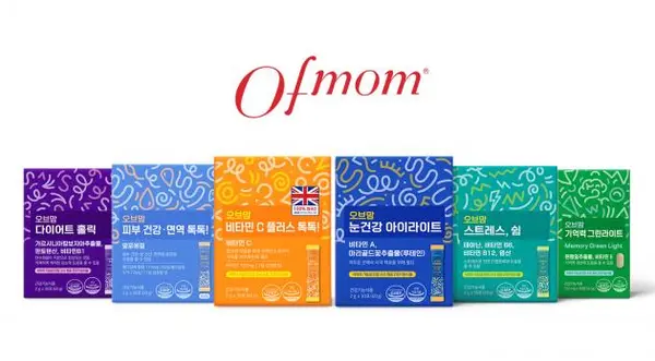오브맘(Ofmom) 브랜드 6종 라인업. (디엑스앤브이엑스 제공)