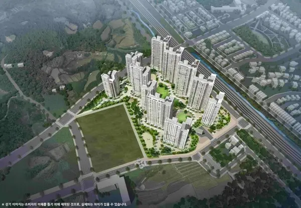 천안시 부대1지구 조감도