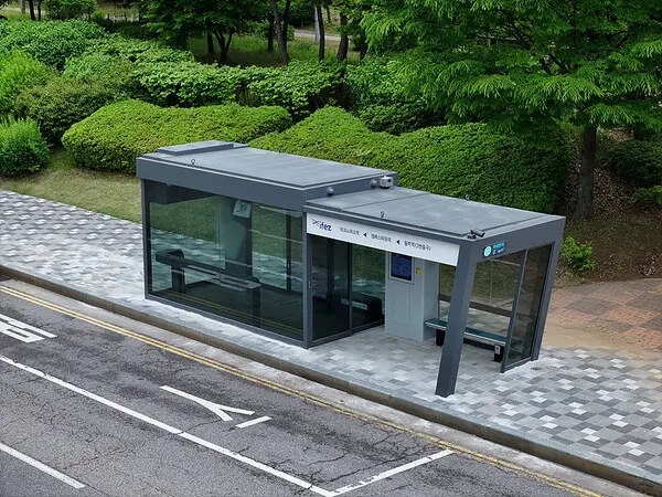 인천경제자유구역(IFEZ)에 설치된 스마트쉘터