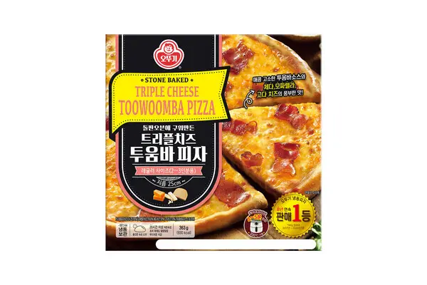 오뚜기 트리플치즈 투움바 피자 시뮬컷