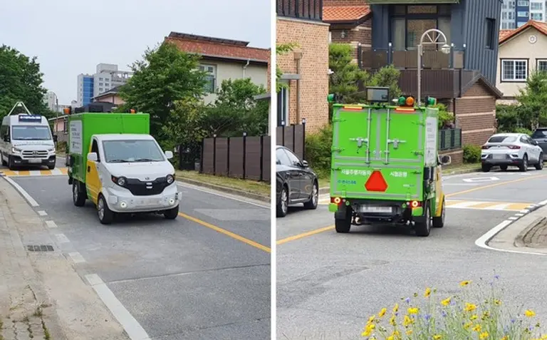 사진: 광주시 무인자율주행 실증차량