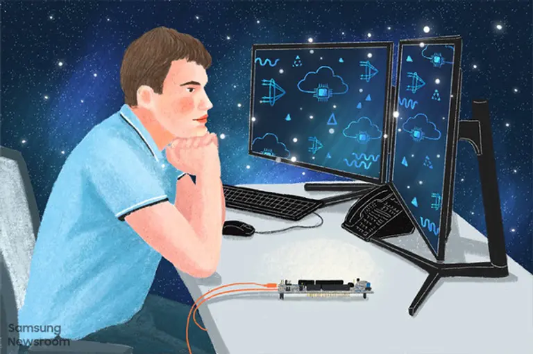 ◇삼성전자 러시아 연구소(SRR)의 선행 시스템 소프트웨어(Advanced System Software) 랩장 예브게니 파블로프(Evgeny Pavlov).(그림: 삼성전자)◇