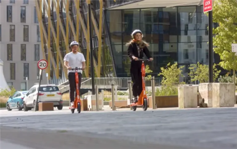 ◇뉴런이 새로 개발한 다기능 전기스쿠터. (사진=뉴런 모바일 테크놀로지)