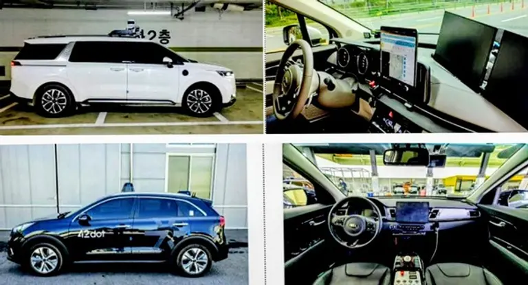 ◇ 자율차 상용화 면허를 받은 SWM(위)과 42닷의 자율차 모습(사진: 서울시)