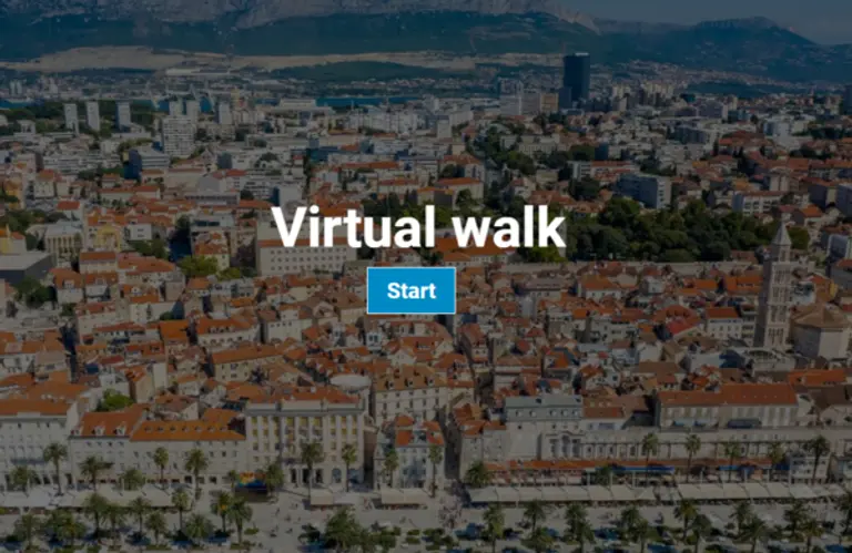 비지트스플리트닷컴 홈페이지 초기화면에는 스플리트를 가상으로 체험하는 솔루션이 초기 화면으로 등장한다. 사진 = 비지트스플리트