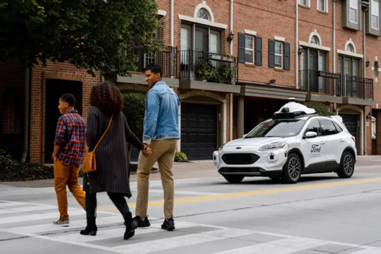 아르고AI 인공지능 프로그램으로 운행하는 자율주행차. 사진=아르코AI 